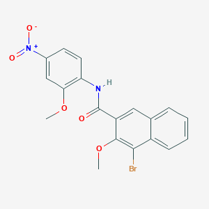 4-bromo-3-methoxy-N-(2-methoxy-4-nitrophenyl)-2-naphthamide