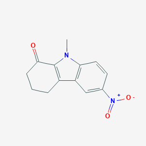 molecular formula C13H12N2O3 B421188 9-Methyl-6-nitro-2,3,4,9-tetrahydro-carbazol-1-one CAS No. 5361-28-4