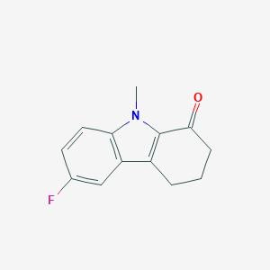 molecular formula C13H12FNO B421189 6-fluoro-9-methyl-2,3,4,9-tetrahydro-1H-carbazol-1-one CAS No. 352552-79-5