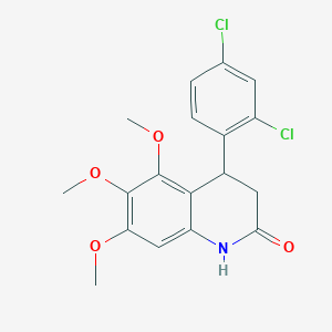 4-(2,4-dichlorophenyl)-5,6,7-trimethoxy-3,4-dihydroquinolin-2(1H)-one