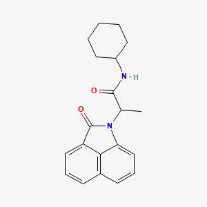 N-cyclohexyl-2-(2-oxobenzo[cd]indol-1(2H)-yl)propanamide