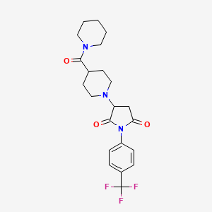 3-[4-(PIPERIDINOCARBONYL)PIPERIDINO]-1-[4-(TRIFLUOROMETHYL)PHENYL]DIHYDRO-1H-PYRROLE-2,5-DIONE