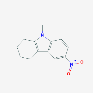 molecular formula C13H14N2O2 B421194 9-Methyl-6-nitro-2,3,4,9-tetrahydro-1H-carbazole CAS No. 39581-69-6