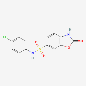 N-(4-chlorophenyl)-2-oxo-2,3-dihydro-1,3-benzoxazole-6-sulfonamide