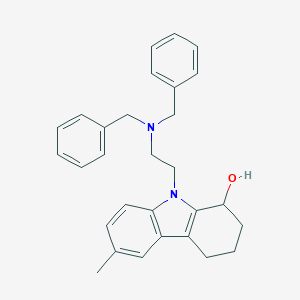 molecular formula C29H32N2O B421199 9-[2-(dibenzylamino)ethyl]-6-methyl-2,3,4,9-tetrahydro-1H-carbazol-1-ol 