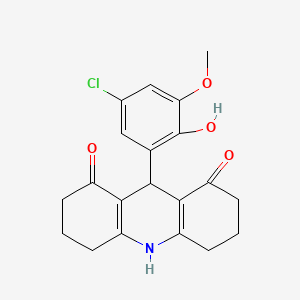 9-(5-chloro-2-hydroxy-3-methoxyphenyl)-3,4,6,7,9,10-hexahydro-1,8(2H,5H)-acridinedione