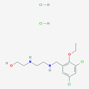 2-[2-[(3,5-Dichloro-2-ethoxyphenyl)methylamino]ethylamino]ethanol;dihydrochloride