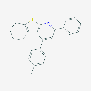 molecular formula C24H21NS B421206 4-(4-Methylphenyl)-2-phenyl-5,6,7,8-tetrahydro[1]benzothieno[2,3-b]pyridine CAS No. 294668-07-8