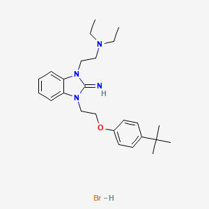 (2-{3-[2-(4-tert-butylphenoxy)ethyl]-2-imino-2,3-dihydro-1H-benzimidazol-1-yl}ethyl)diethylamine hydrobromide