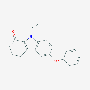 molecular formula C20H19NO2 B421212 9-Ethyl-6-phenoxy-2,3,4,9-tetrahydro-1H-carbazol-1-one 