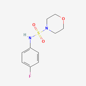 molecular formula C10H13FN2O3S B4212126 N-(4-fluorophenyl)morpholine-4-sulfonamide 