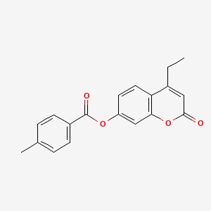 4-ethyl-2-oxo-2H-chromen-7-yl 4-methylbenzoate