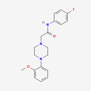 molecular formula C19H22FN3O2 B4212144 N-(4-fluorophenyl)-2-[4-(2-methoxyphenyl)piperazin-1-yl]acetamide 