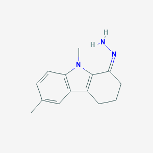 molecular formula C14H17N3 B421219 (Z)-(6,9-dimethyl-3,4-dihydro-2H-carbazol-1-ylidene)hydrazine 