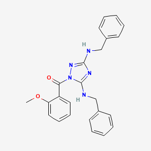 [3,5-bis(benzylamino)-1H-1,2,4-triazol-1-yl](2-methoxyphenyl)methanone