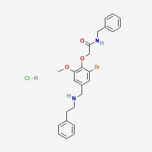 molecular formula C25H28BrClN2O3 B4212210 N-benzyl-2-(2-bromo-6-methoxy-4-{[(2-phenylethyl)amino]methyl}phenoxy)acetamide 