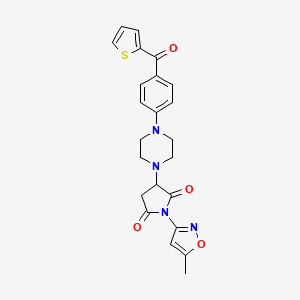 1-(5-METHYL-3-ISOXAZOLYL)-3-{4-[4-(2-THIENYLCARBONYL)PHENYL]PIPERAZINO}DIHYDRO-1H-PYRROLE-2,5-DIONE