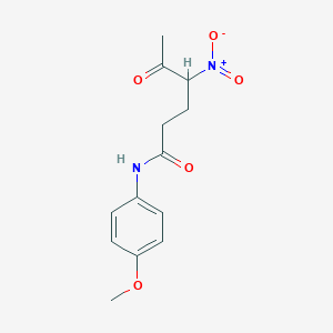 molecular formula C13H16N2O5 B421225 N-(4-methoxyphenyl)-4-nitro-5-oxohexanamide CAS No. 171506-59-5