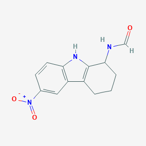 molecular formula C13H13N3O3 B421227 6-nitro-2,3,4,9-tetrahydro-1H-carbazol-1-ylformamide 