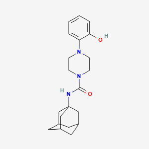 molecular formula C21H29N3O2 B4212274 N-(1-adamantyl)-4-(2-hydroxyphenyl)piperazine-1-carboxamide 