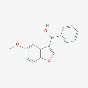 molecular formula C16H14O3 B421232 (5-Methoxy-1-benzofuran-3-yl)(phenyl)methanol 