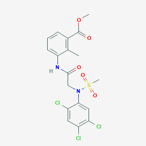 methyl 2-methyl-3-{[N-(methylsulfonyl)-N-(2,4,5-trichlorophenyl)glycyl]amino}benzoate