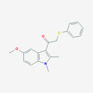 molecular formula C19H19NO2S B421239 1-(5-methoxy-1,2-dimethyl-1H-indol-3-yl)-2-(phenylsulfanyl)ethanone CAS No. 290366-21-1