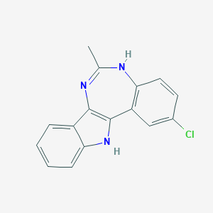 molecular formula C16H12ClN3 B421244 2-Chloro-6-methyl-7,12-dihydroindolo[3,2-d][1,3]benzodiazepine 
