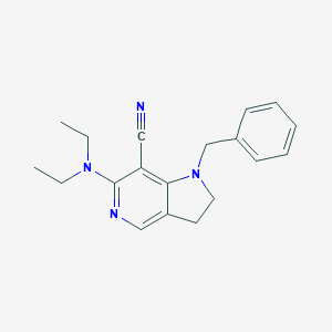 molecular formula C19H22N4 B421253 1-benzyl-6-(diethylamino)-2,3-dihydro-1H-pyrrolo[3,2-c]pyridine-7-carbonitrile 