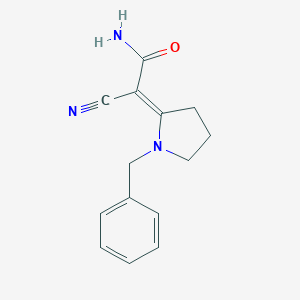 molecular formula C14H15N3O B421254 2-(1-Benzyl-2-pyrrolidinylidene)-2-cyanoacetamide 