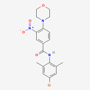 N-(4-bromo-2,6-dimethylphenyl)-4-(4-morpholinyl)-3-nitrobenzamide