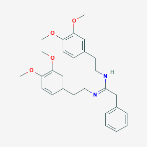 molecular formula C28H34N2O4 B421259 N,N'-bis[2-(3,4-dimethoxyphenyl)ethyl]-2-phenylethanimidamide 