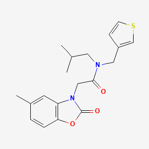 N-isobutyl-2-(5-methyl-2-oxo-1,3-benzoxazol-3(2H)-yl)-N-(3-thienylmethyl)acetamide