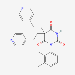 1-(2,3-Dimethylphenyl)-5,5-bis(2-pyridin-4-ylethyl)-1,3-diazinane-2,4,6-trione