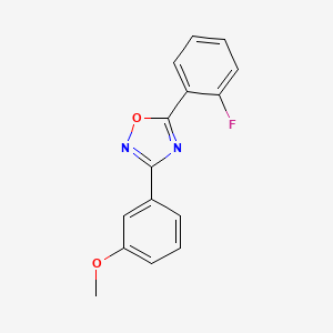 5-(2-fluorophenyl)-3-(3-methoxyphenyl)-1,2,4-oxadiazole