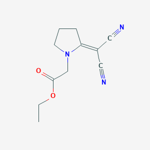molecular formula C11H13N3O2 B421262 Ethyl [2-(dicyanomethylene)pyrrolidin-1-yl]acetate 