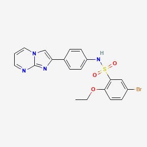 5-bromo-2-ethoxy-N-(4-imidazo[1,2-a]pyrimidin-2-ylphenyl)benzenesulfonamide