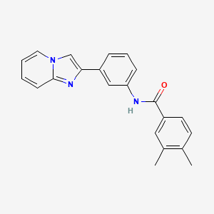 N-(3-imidazo[1,2-a]pyridin-2-ylphenyl)-3,4-dimethylbenzamide