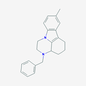 molecular formula C22H24N2 B421266 3-benzyl-8-methyl-2,3,3a,4,5,6-hexahydro-1H-pyrazino[3,2,1-jk]carbazole CAS No. 170964-73-5