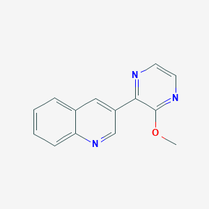 molecular formula C14H11N3O B4212663 3-(3-methoxy-2-pyrazinyl)quinoline 