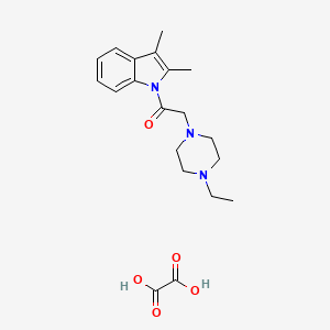 1-(2,3-Dimethylindol-1-yl)-2-(4-ethylpiperazin-1-yl)ethanone;oxalic acid