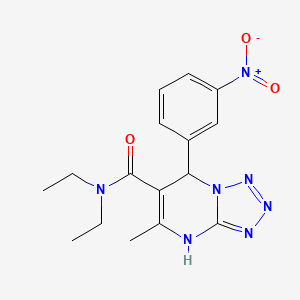 N,N-diethyl-5-methyl-7-(3-nitrophenyl)-4,7-dihydrotetrazolo[1,5-a]pyrimidine-6-carboxamide