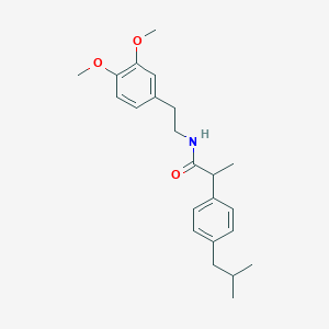 molecular formula C23H31NO3 B421268 N-[2-(3,4-dimethoxyphenyl)ethyl]-2-(4-isobutylphenyl)propanamide CAS No. 157828-55-2
