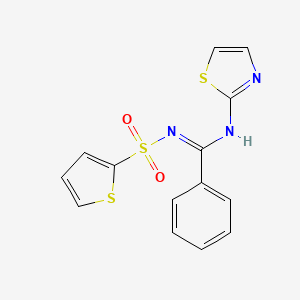 N-1,3-thiazol-2-yl-N'-(2-thienylsulfonyl)benzenecarboximidamide