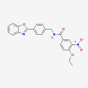 N-[4-(1,3-benzoxazol-2-yl)benzyl]-4-ethoxy-3-nitrobenzamide