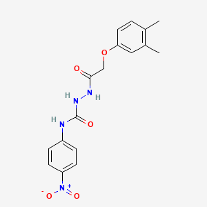 2-[(3,4-dimethylphenoxy)acetyl]-N-(4-nitrophenyl)hydrazinecarboxamide