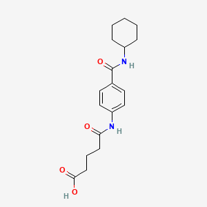 5-({4-[(cyclohexylamino)carbonyl]phenyl}amino)-5-oxopentanoic acid