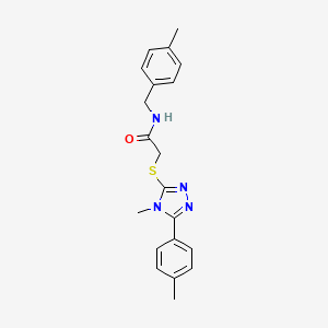 N-(4-methylbenzyl)-2-{[4-methyl-5-(4-methylphenyl)-4H-1,2,4-triazol-3-yl]sulfanyl}acetamide