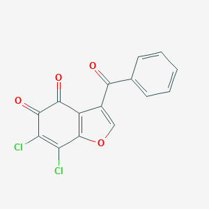 molecular formula C15H6Cl2O4 B421281 3-Benzoyl-6,7-dichloro-1-benzofuran-4,5-dione 