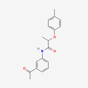 N-(3-acetylphenyl)-2-(4-methylphenoxy)propanamide